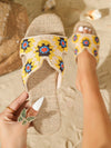 Summer Chic: Women's Embroidered Hollow Out Flat Sandals for Beach Vacations