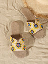 Summer Chic: Women's Embroidered Hollow Out Flat Sandals for Beach Vacations