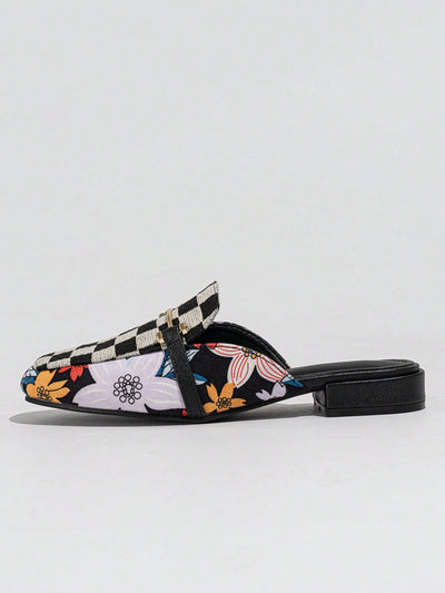 Belted Beauty: Fashionable Canvas Mules for Women