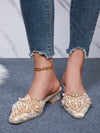 Luxe Lace Chunky Heel Slippers: The Ultimate Summer Style Statement