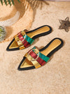 Chic Summer Style: Ladies Flat Sandals with Metal Decoration