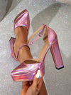 Pink Glitter Platform High Heel Pumps: The Ultimate Party Shoe