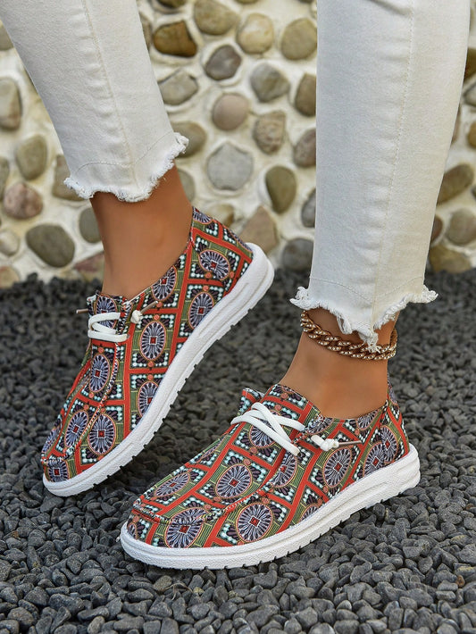 Experience stylish and comfortable vacations with our Tile Pattern Canvas Casual Sports <a href="https://canaryhouze.com/collections/women-canvas-shoes" target="_blank" rel="noopener">Shoes</a>. The unique tile pattern adds a touch of style and the canvas material ensures ultimate comfort. Perfect for sports activities or casual wear, these shoes are a must-have for your next vacation.