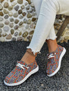 Tile Pattern Canvas Casual Sports Shoes: Stylish Comfort for Your Vacation