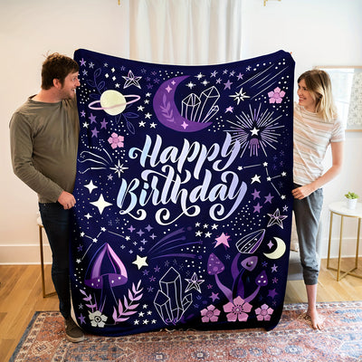 Stay Warm and Cozy with Our Birthday Flannel Blanket - Perfect for All Seasons