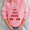 Festive Flamingo Delight: Christmas-themed Women's Sweatshirt perfect for Fall and Winter season