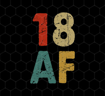 18th Birthday Gift Idea, Retro 18th Gift, Best Of 18th, 18 Vintage, Love 18, Png Printable, Digital File