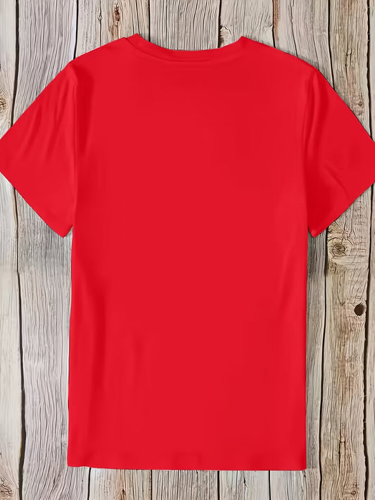 Spring & Summer Vibes: Women's Casual Short Sleeve Letter Print Crew Neck T-Shirt