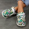 Express Your Artistic Side with Women's Graffiti Pattern Shoes: Slip-On, Low Top Lace-Up, Non-Slip Canvas Shoes - Lightweight & Comfy