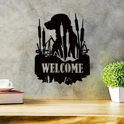 Lab Welcome Sign: Stylish Metal Wall Art for Indoor and Outdoor Home Decor - Perfect Gift for Science Enthusiasts