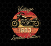 1983 Birthday Gift Png, Vintage Style Motorbike Lover Png, Limited Edition 1983, Png Printable, Digital File