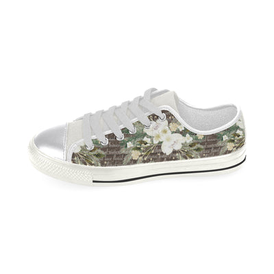 Floral Flowers Shoes, Lovely Women's Classic Canvas Shoes