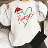 Cozy Plus Size Christmas Sweater: Festive Hat, Heart Art, and Letter Print - Perfect for Fall and Winter