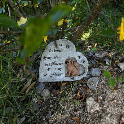 Heart-Shaped Pet Memorial Statue: A Touching Tribute for Your Beloved Furry Friend - Personalized Gifts