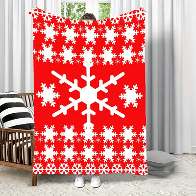 The Soft and Stylish Snowflake Flannel Print Blanket is the perfect way to give a special gift to someone special. It's made of high-quality, ultra-soft flannel fabric to ensure maximum comfort and features a charming snowflake print for a touch of seasonal cheer. The perfect gift for all occasions!