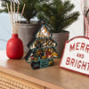 Enchanting Wood Carving Table Lamp: A Festive Christmas Tree LED Night Light for Indoor Decorations and Memorable Gifts