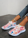 Stylish and Supportive: Women's Colorful Print Lightweight Running Shoes – Comfortable and Breathable Low-Top Sneakers