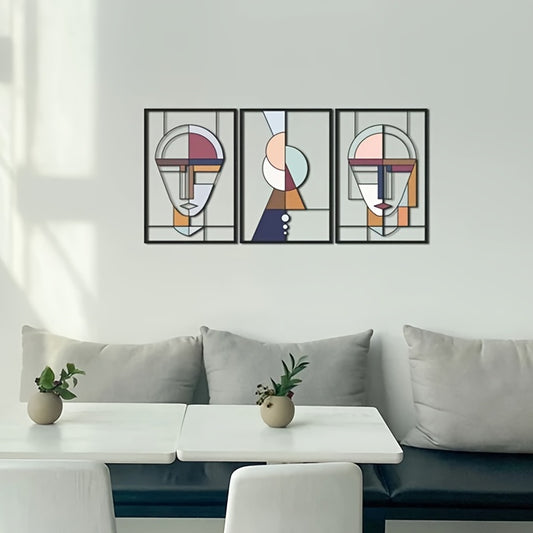 Colorful Metal Noodle Wall Art: Enhance Your Space with Minimalist Line Art