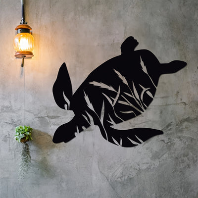 Stunning Sea Turtle Metal Wall Art: Exquisite Modern Décor Gift for Your Home