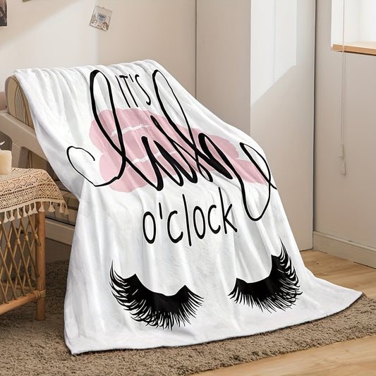 This Abstract Eyelashes Nap Blanket is the perfect addition to your home or travel accessory. This stylish and cozy blanket is made with air conditioning material to keep you warm and comfortable all year round. The perfect size for a couch, bed, or sofa, it makes a great birthday gift for that special someone.