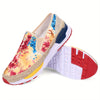 Stylish Women's Floral Print Slip-On Espadrilles: Versatile, Non-Slip Walking Shoes for Fashionable and Casual Sneaker Enthusiasts