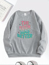 This Better Book Sentence Print Sweatshirt will keep you warm and stylish. Made for book lovers, it features a unique print and is the perfect addition to your wardrobe. Stay cozy with this must-have sweatshirt.