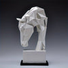 Geometric Origami Horse Head: Modern Resin Art Sculpture for Creative Home Decor