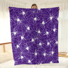 Cozy up this Halloween with our Spider Web Pattern Flannel Blanket!