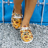 Stylish Women's Leopard Floral Print Slip-On Shoes: Lightweight, Comfy, and Versatile