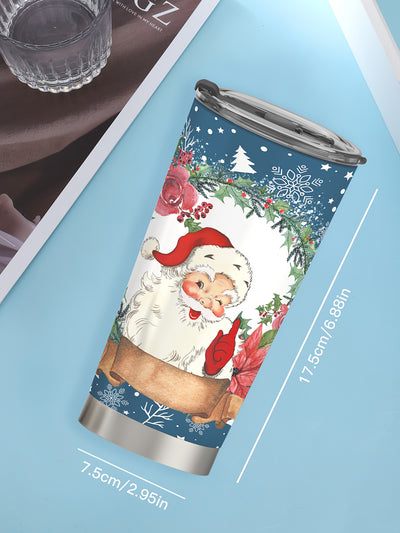 20oz Creative Santa Claus Insulation Water Bottle: Stay Hydrated in Style this Christmas Season!