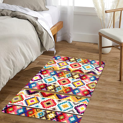 Vintage Boho Persian Anti-Fatigue Kitchen Mat: Stylish and Functional Carpet Runner for Hallways, Balconies, and Laundry Rooms - Absorbent, Anti-Slip, and Washable Entrance Doormat