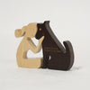 Forever Remembered: Wooden Dog Cat Family Statue - Thoughtful Memorial Gifts for Loss of Dog or Puppy