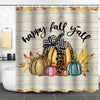 Autumn Pumpkin Harvest: Festive Thanksgiving Shower Curtain for a Cozy Farmhouse Bathroom