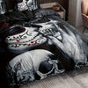 Skull Beauty Print Gothic Duvet Cover Set: Soft and Comfortable Bedding Set for a Unique Bedroom Décor