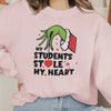 Feel Comfortable and Trendy with our Women's Plus Size Casual Sweatshirt - Long Sleeve Round Neck Sweatshirt with Heart Print