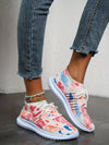Stylish and Supportive: Women's Colorful Print Lightweight Running Shoes – Comfortable and Breathable Low-Top Sneakers