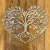 Exquisite Metal Art Tree of Life Wall Hanging: Captivating Home Decoration Crafted for Serene Courtyards