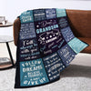Live Laugh Love & Letter Print Soft and Cozy Flannel Blanket - Perfect for Home, Picnics, and Travel