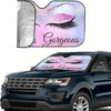 Hello Gorgeous! Purple Eyelash Front Window Sunshade: The Ultimate Car Windshield Accessory for Style and Sun-Protection