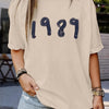 1989 Letter Print Crew Neck T-Shirt: A Stylish Summer Essential for Women's Casual Wardrobe