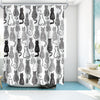 Add some delight to your life with this Whimsical Cat Shower Curtain. Its charming design and heavy-duty fabric provide a decades-long stay in your bathroom décor, making it perfect for cat lovers and children alike. Made of water-repellent and anti-mildew polyester, it is designed to last.