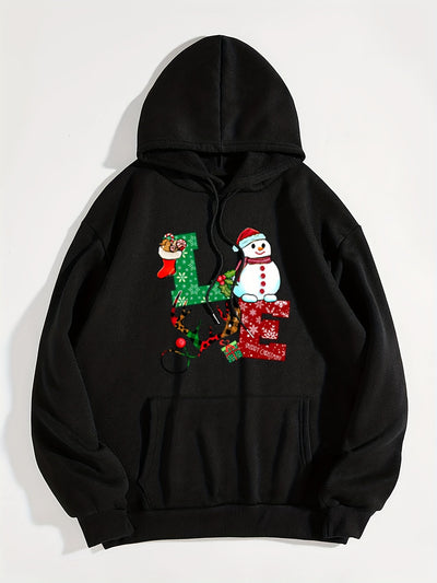 Festive Comfort: Christmas Pattern Hoodie - Dress Casual and Stay Warm this Winter/Fall