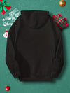 Stay Festive and Fashionable with our Women's Plus Size Christmas Tree Slogan Hoodie