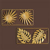 Golden Metal Art Flower Leaves Ornament: Stunning Wall Art Decor for Elegant Home Décor