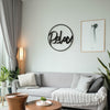 Retro Relax: Metal Art Logo Sign for Stylish Home Decor