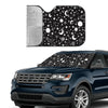 Star and Moon Car Windshield Sunshade: Protect Your Vehicle from UV Rays and Keep it Cool with this Foldable Sun Shield Visor Cover for Cars, Trucks, and SUVs