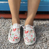 Introducing the Festive Fashion Forward Santa Claus Print Shoes for women! Embrace the holiday spirit with these comfortable and stylish lace-up low-top walking shoes, perfect for Christmas celebrations. The unique Santa Claus print adds a playful touch to your outfit. Order now and make your walk merry!