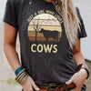 Cute Cow Print T-Shirt: A Stylish and Comfortable Addition to Your Summer Wardrobe