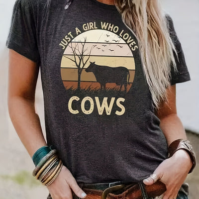 Cute Cow Print T-Shirt: A Stylish and Comfortable Addition to Your Summer Wardrobe