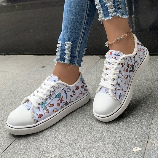 Playful Prints canvas shoes for women bring a whimsical touch to your everyday style. Featuring a durable canvas upper and flexible outsole, this shoe provides comfortable wear all day while showing off your fun personality.